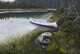 Canoe in the Monashees 24" x 36" (acrylic)  SOLD