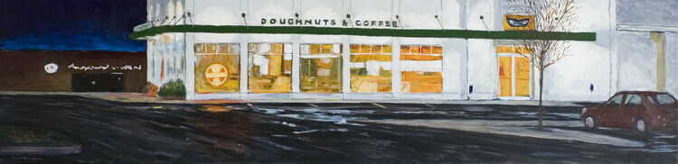 Doughnuts and Coffee  (acrylic)  SOLD