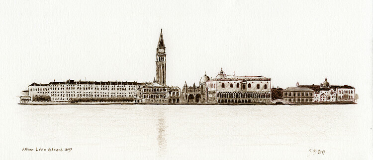 Venice - Ink  4.5 x 10"  NFS